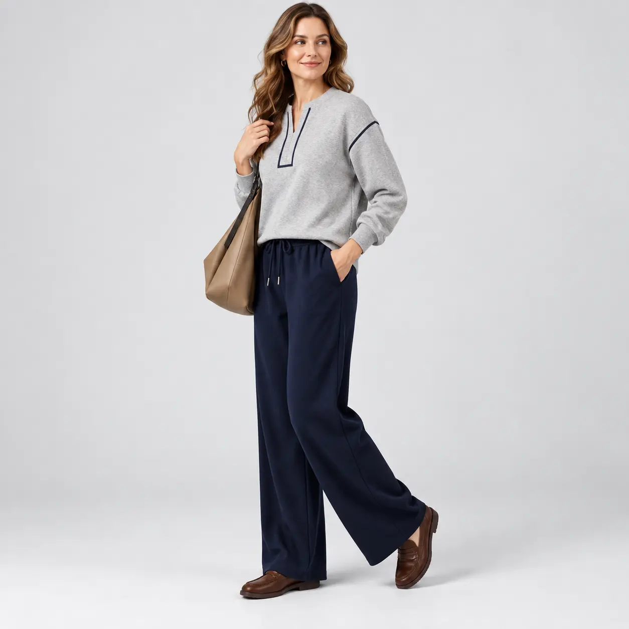  2-Piece Lounge Set, Long Sleeve Pants Top Set