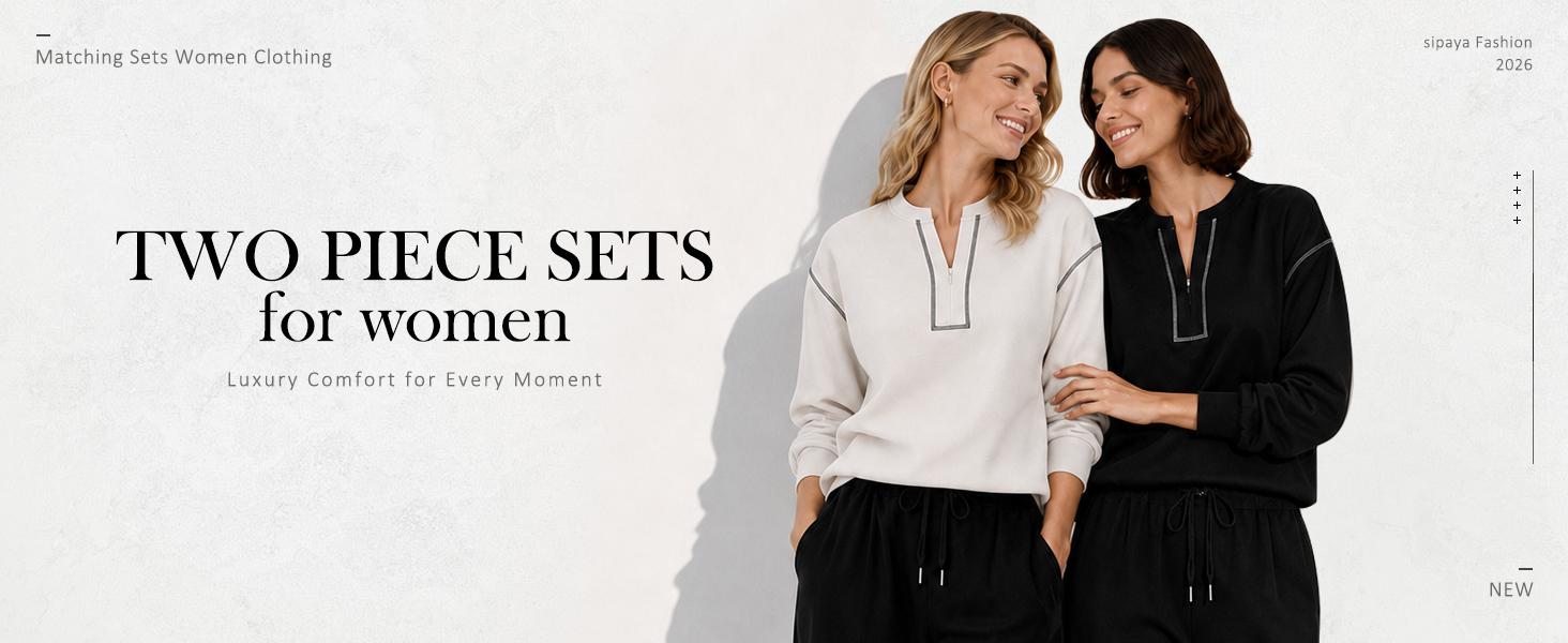 Women's WIHOLL 2-Piece Casual Lounge Set, Fashion Fall Outfits Pants & Top Set