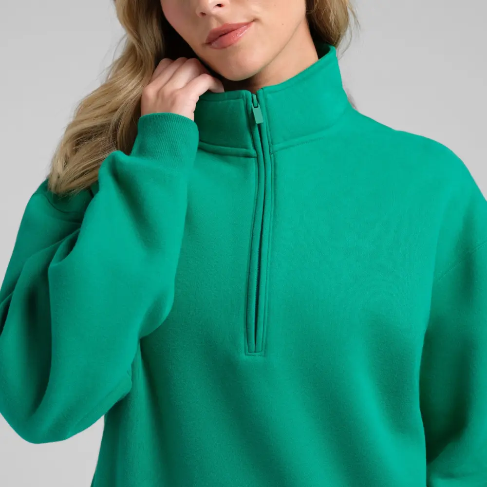 Women’s Quarter-Zip Mock Neck Sweatshirt