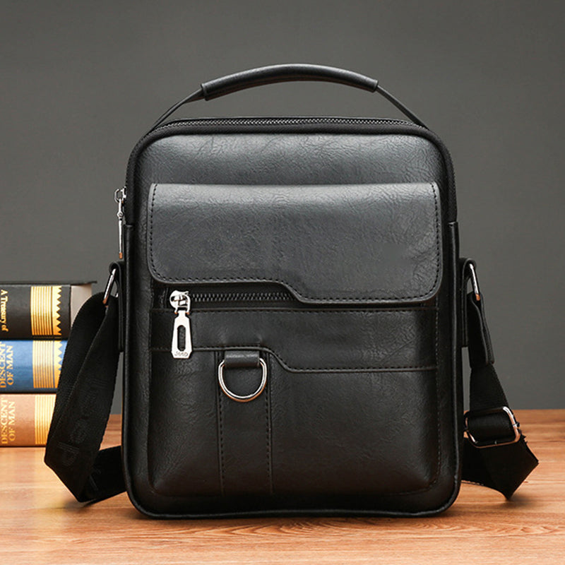  Men's Business Casual Large Capacity Bag - Durable Nylon with Laptop Compartment & Organized Pockets for Work & Travel 