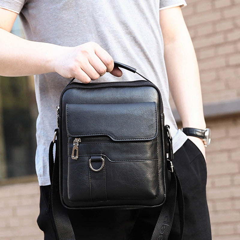  Men's Business Casual Large Capacity Bag - Durable Nylon with Laptop Compartment & Organized Pockets for Work & Travel 