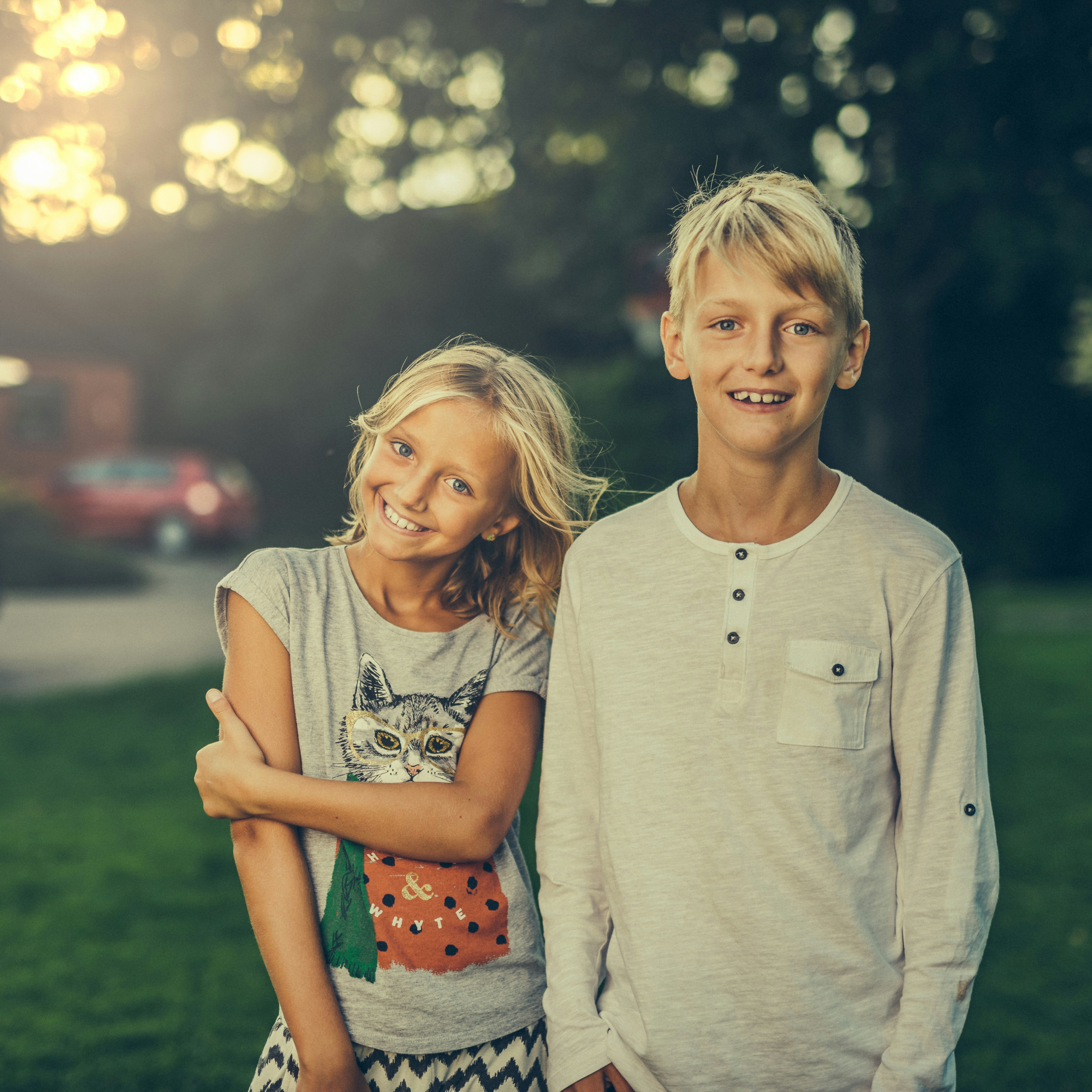 Kids playing in park