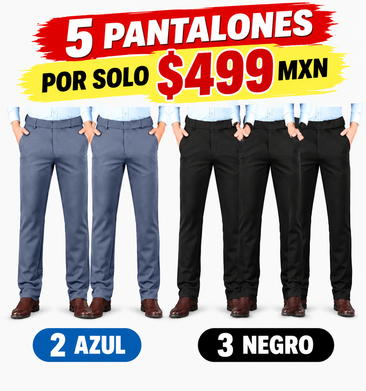 Pantalones de Traje para Hombre Cómodos y Suaves, Anti Arrugas, No Hacen Bolitas y Sin Necesidad de Planchar, Corte Recto Ideal para Oficina, Viajes de Negocios y Citas