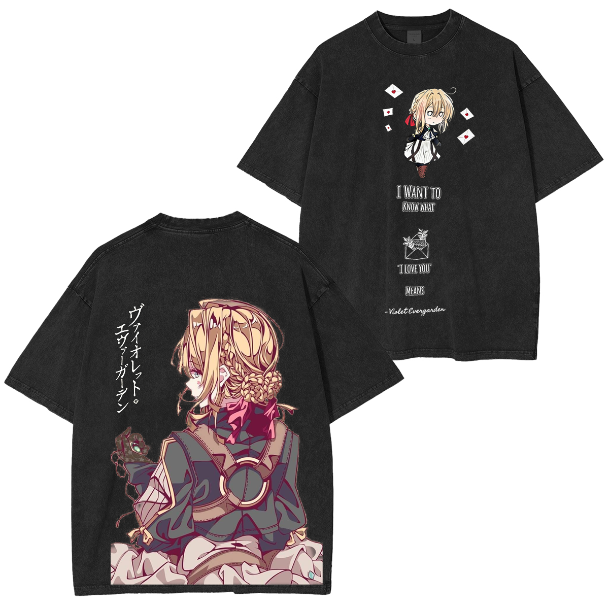 Violet Evergarden Vintage Washed T-shirt/Crewneck/Hoodie