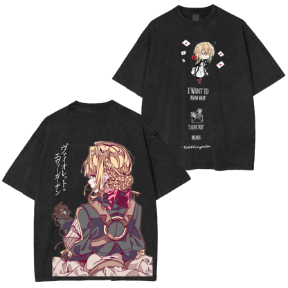 Violet Evergarden Vintage Washed T-shirt/Crewneck/Hoodie