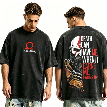 God killer  God Of War Unisex Washed T-Shirt