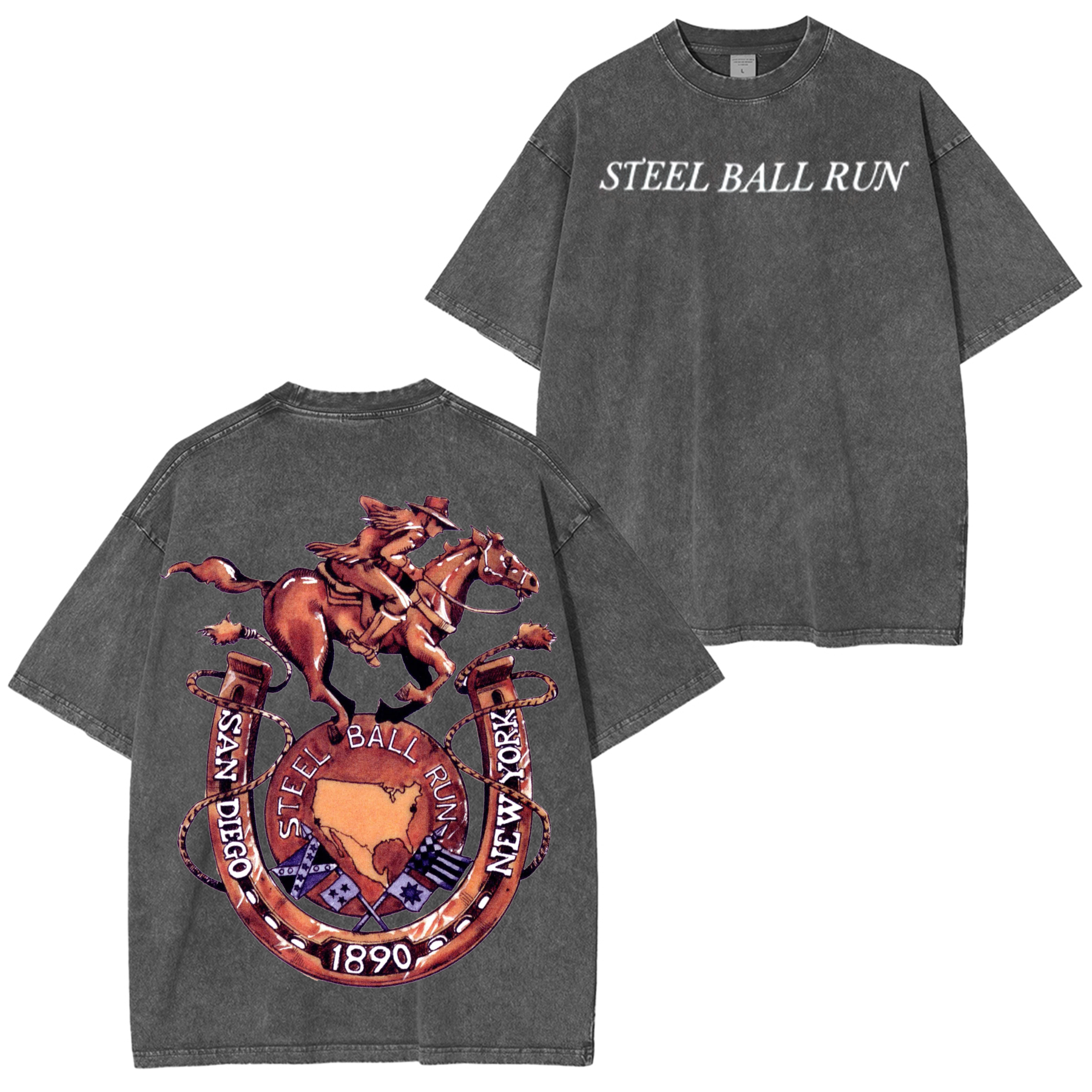 Steel Ball Run,Jojo Anime Oversized T-shirt/Crewneck/Hoodie