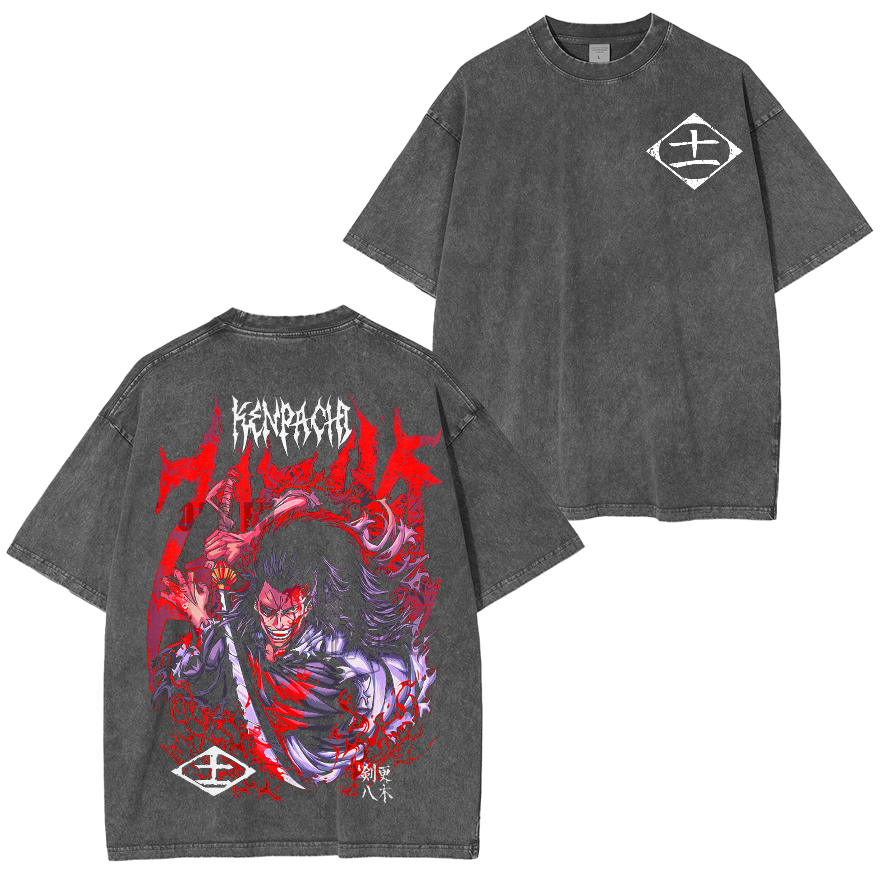 Kenpachi Zaraki,Bleach Anime Oversized T-shirt/Crewneck/Hoodie
