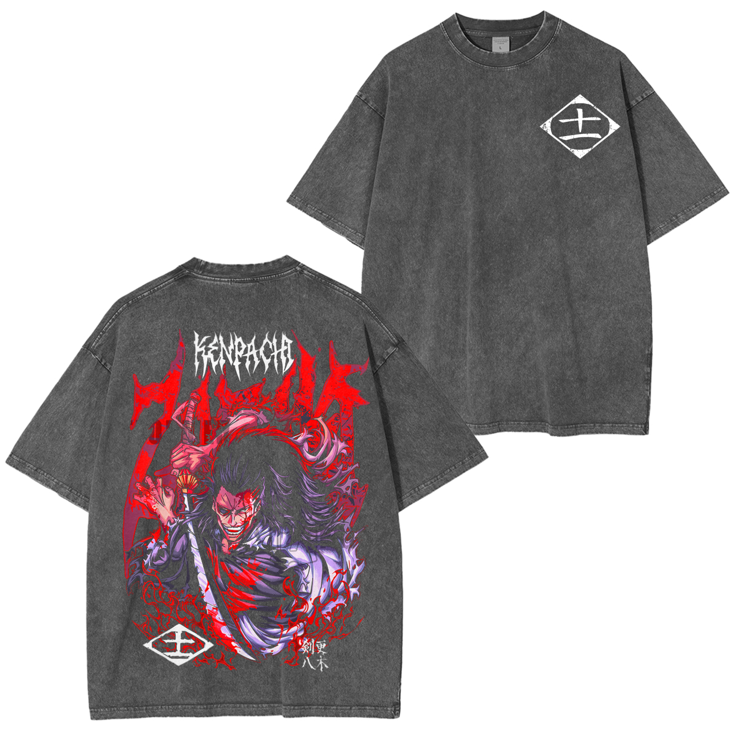 Kenpachi Zaraki,Bleach Anime Oversized T-shirt/Crewneck/Hoodie