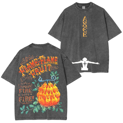 Portgas D.Ace, One Piece Anime Oversized T-shirt/Crewneck/Hoodie