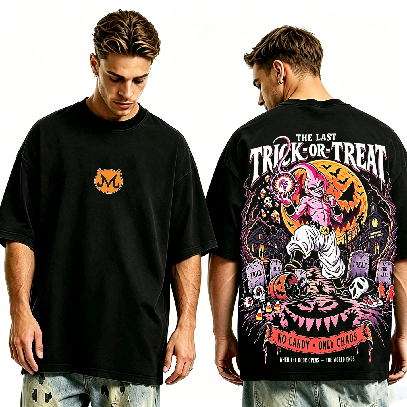 Dragon Ball Z: Majin Buu (Kid Buu) Halloween Oversized T-shirt/Crewneck/Hoodie