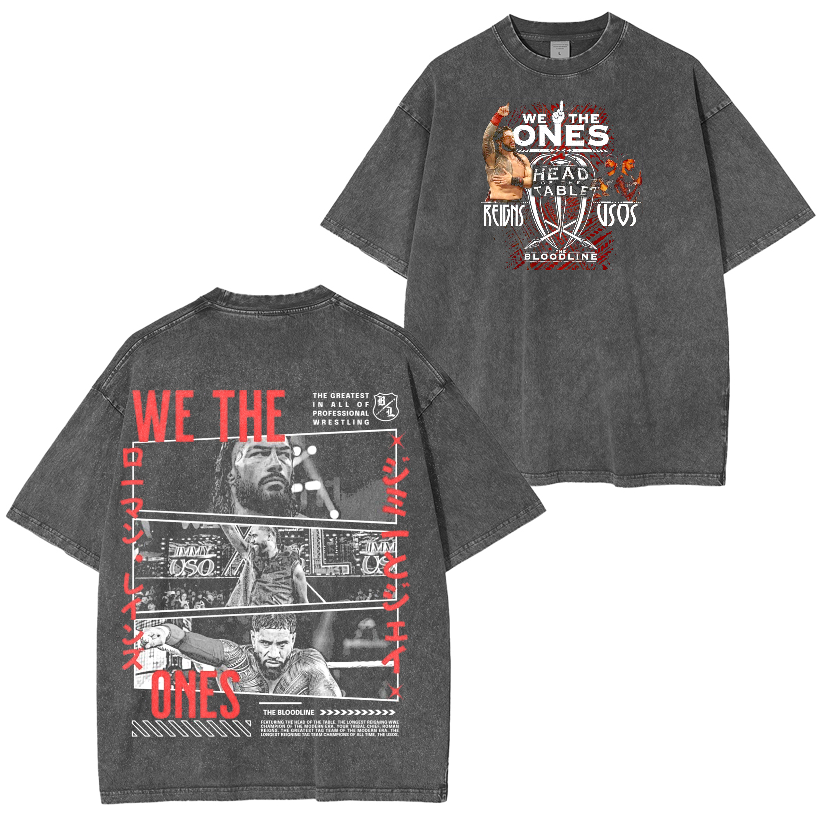 We The Ones,Roman Reigns WWE Oversized T-shirt/Crewneck/Hoodie