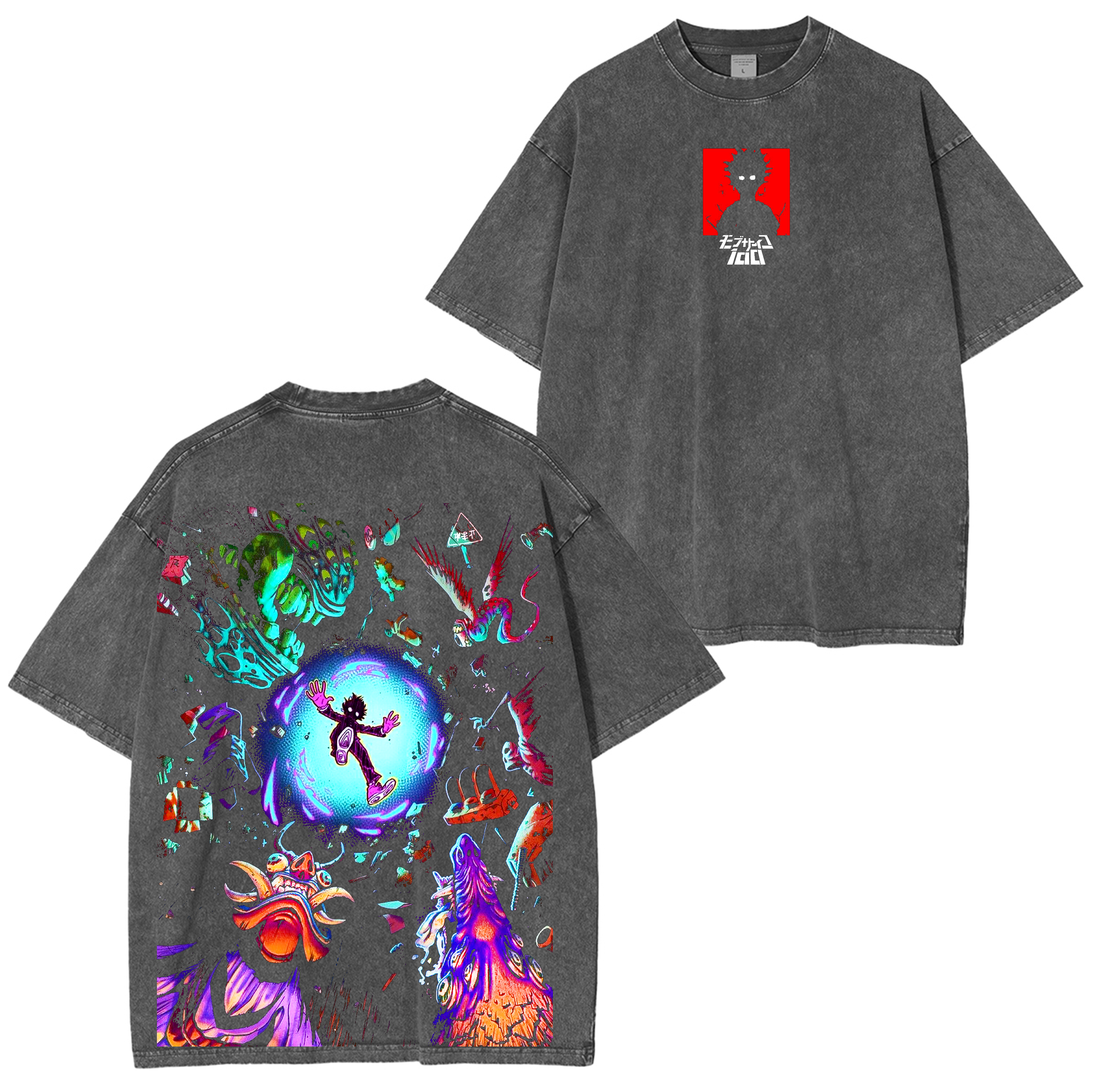 Shigeo Kageyama,Mob Psycho 100 Anime Unisex Washed T-Shirt