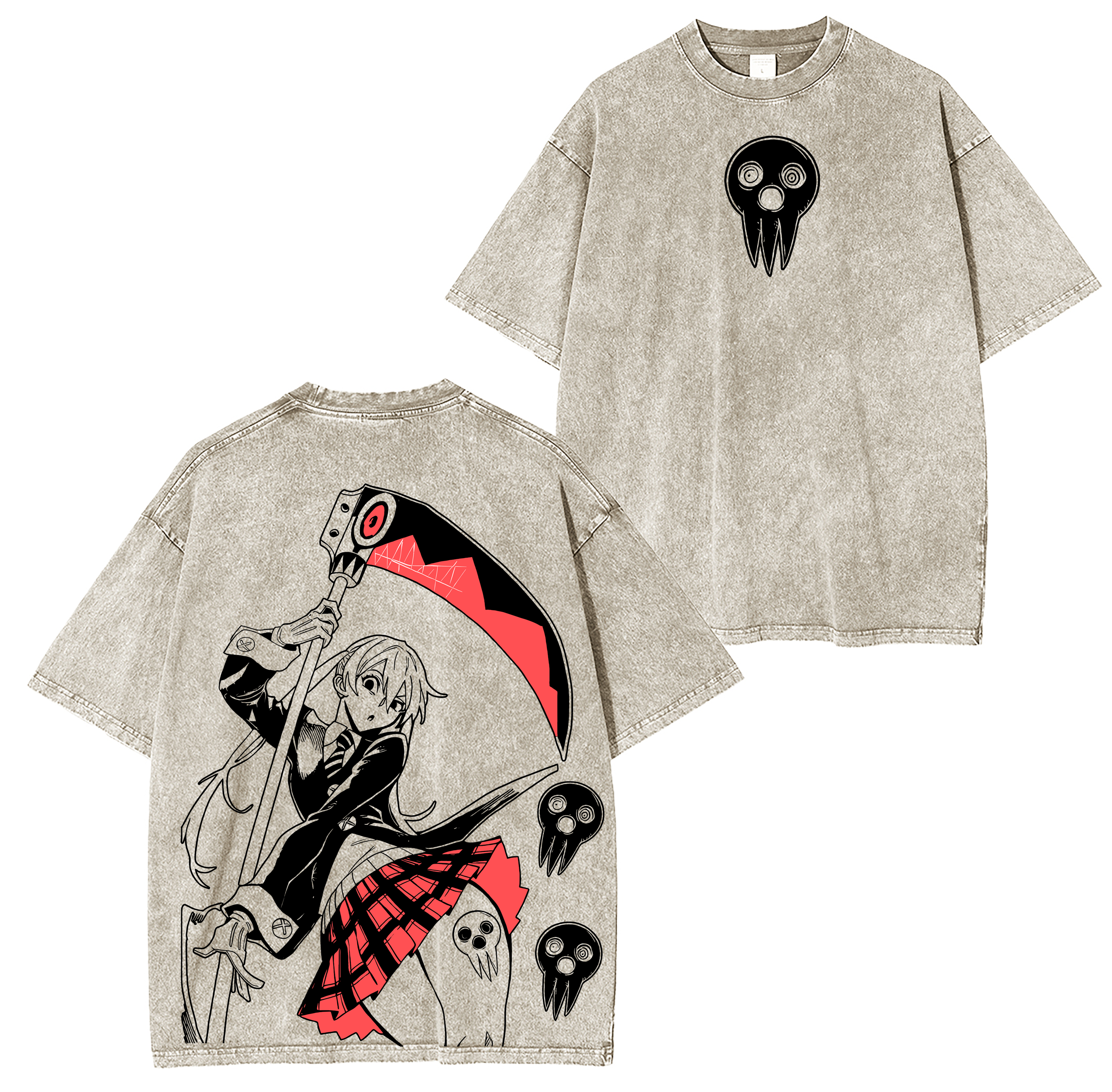 Maka Albarn Soul Eater Anime Vintage  Unisex Washed T-Shirt