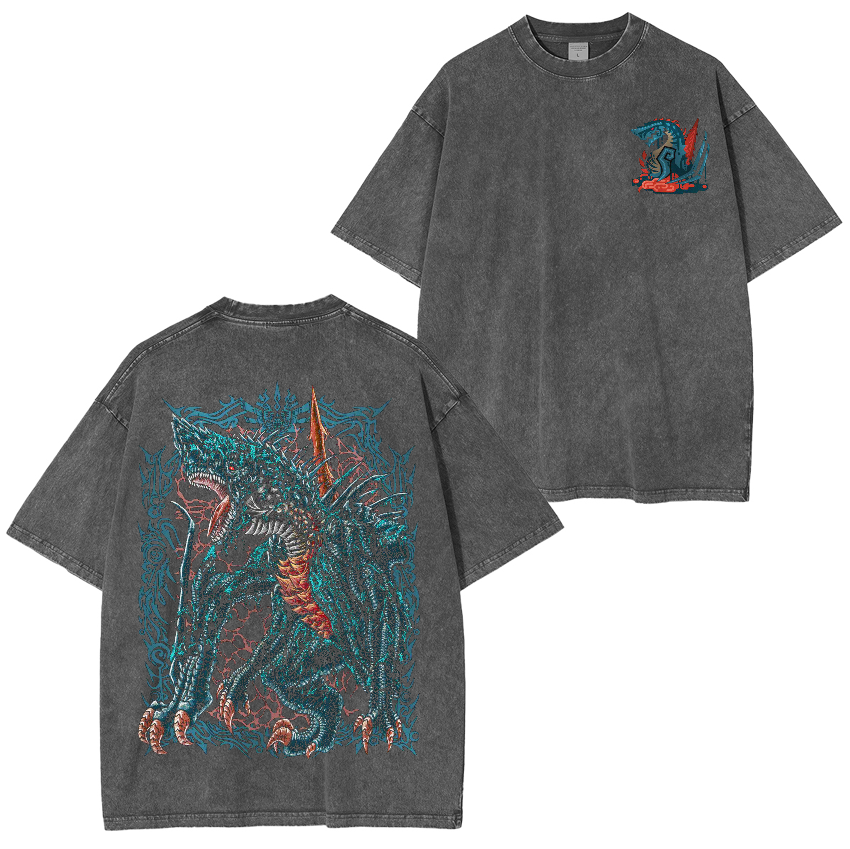 Gogmazios the Tar Dragon  Unisex Washed T-Shirt