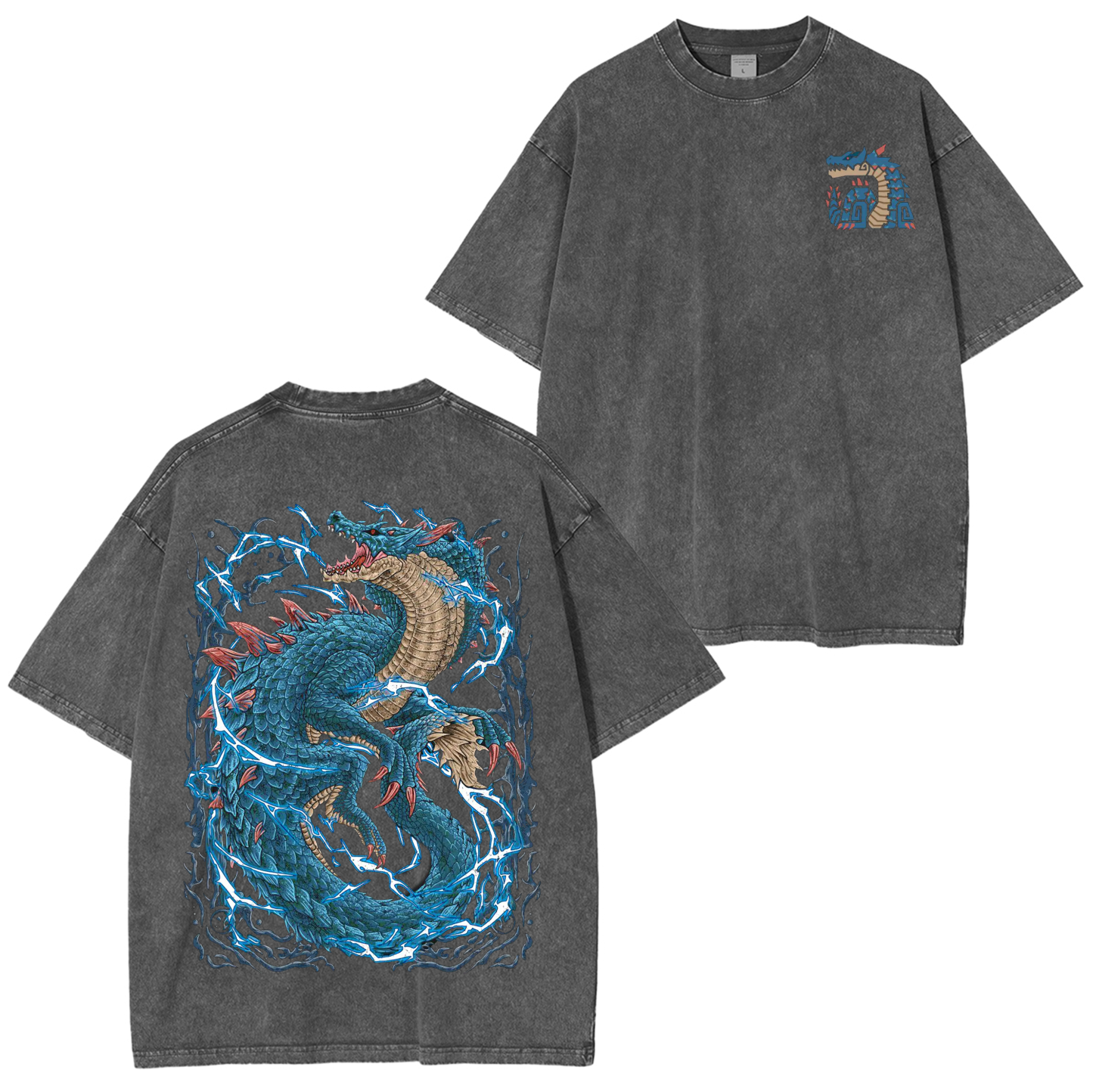Lagiacrus the Lord of the Seas  Unisex Washed T-Shirt