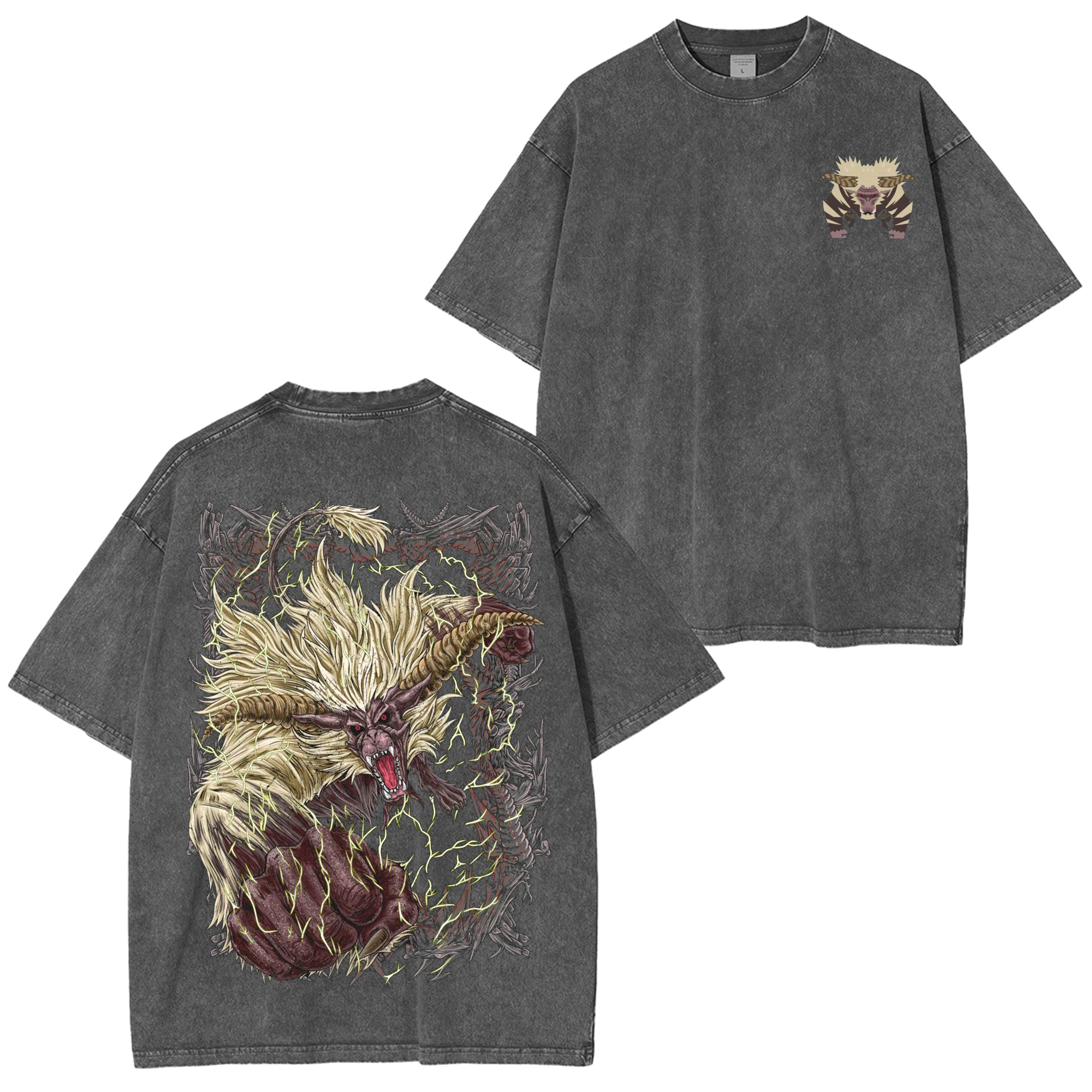 Rajang the Golden Mane  Unisex Washed T-Shirt