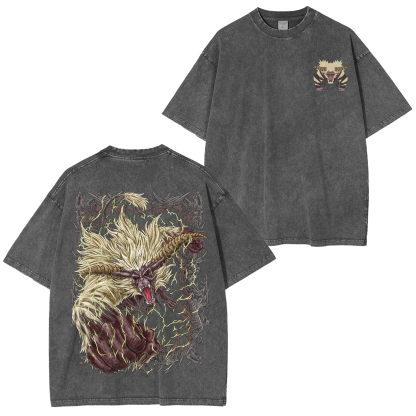 Rajang the Golden Mane  Unisex Washed T-Shirt
