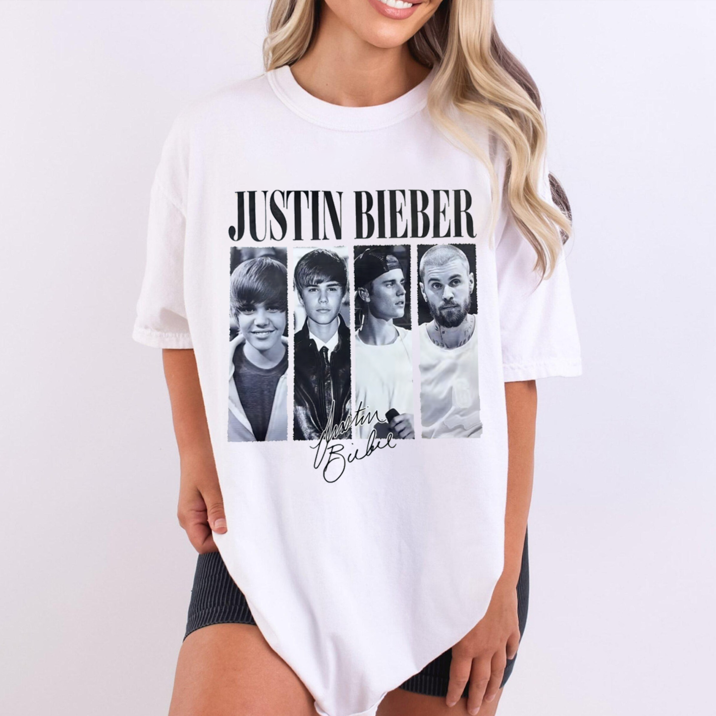 Justin Bieber Musical Journey Eras Vintage Unisex Shirts/Crewneck/Hoodie