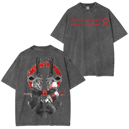 God of War Kratos Game Unisex Washed T-Shirt