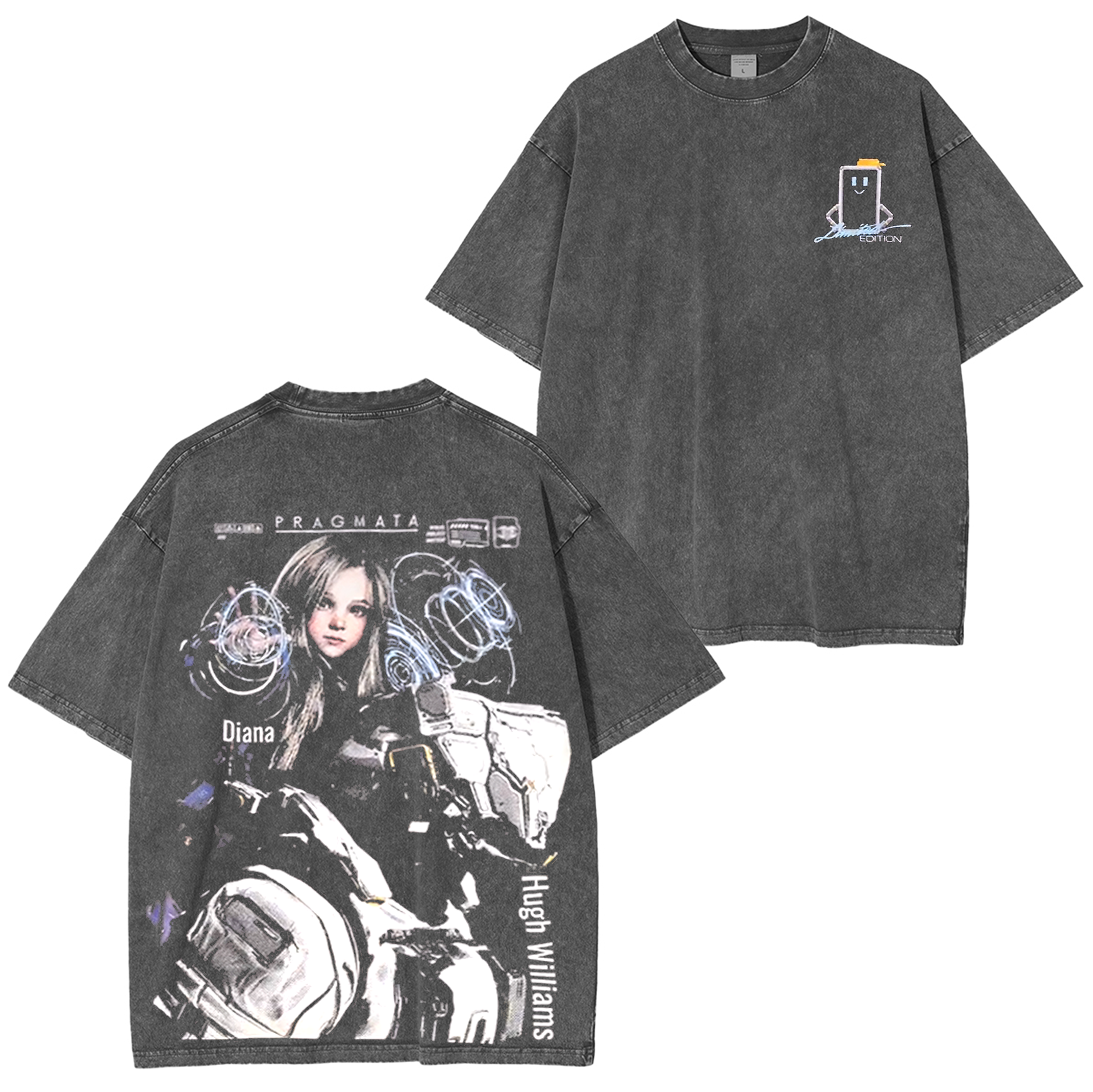 Pragmata Game Unisex Washed T-Shirt