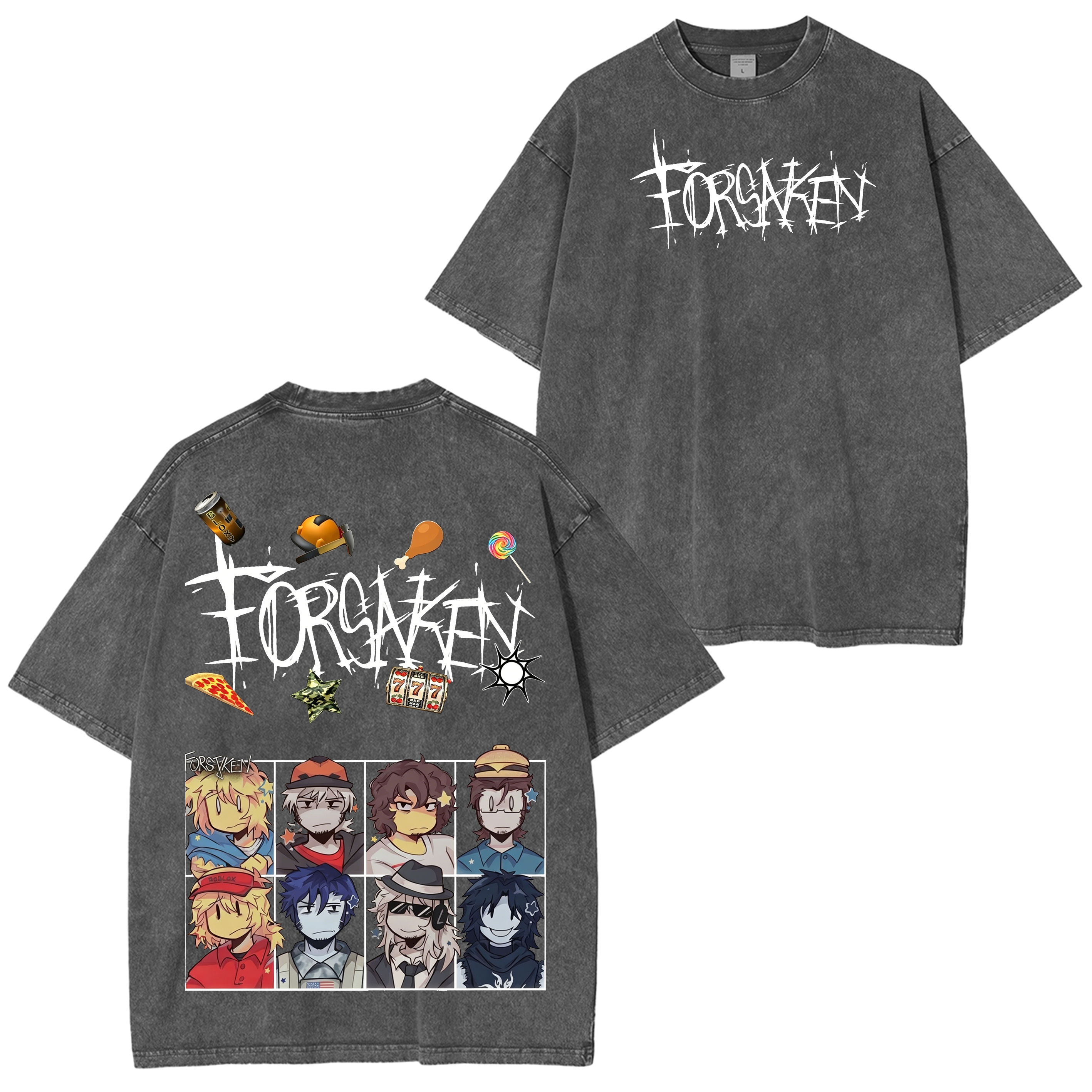 Forsaken Game  Unisex Washed T-Shirt