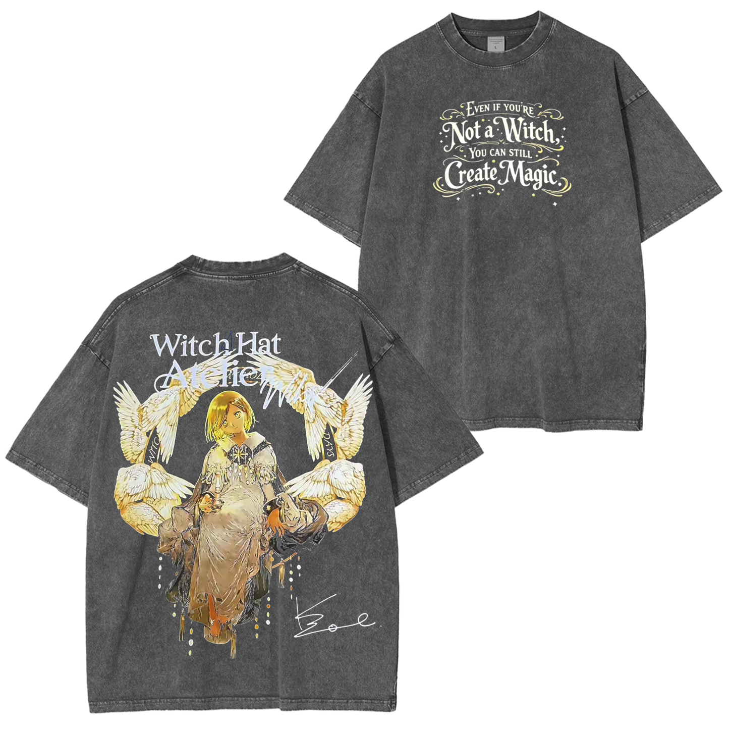 Witch Hat Atelier Anime Unisex Washed T-Shirt
