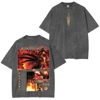 Alatreon,Monster Hunter Unisex Washed T-Shirt