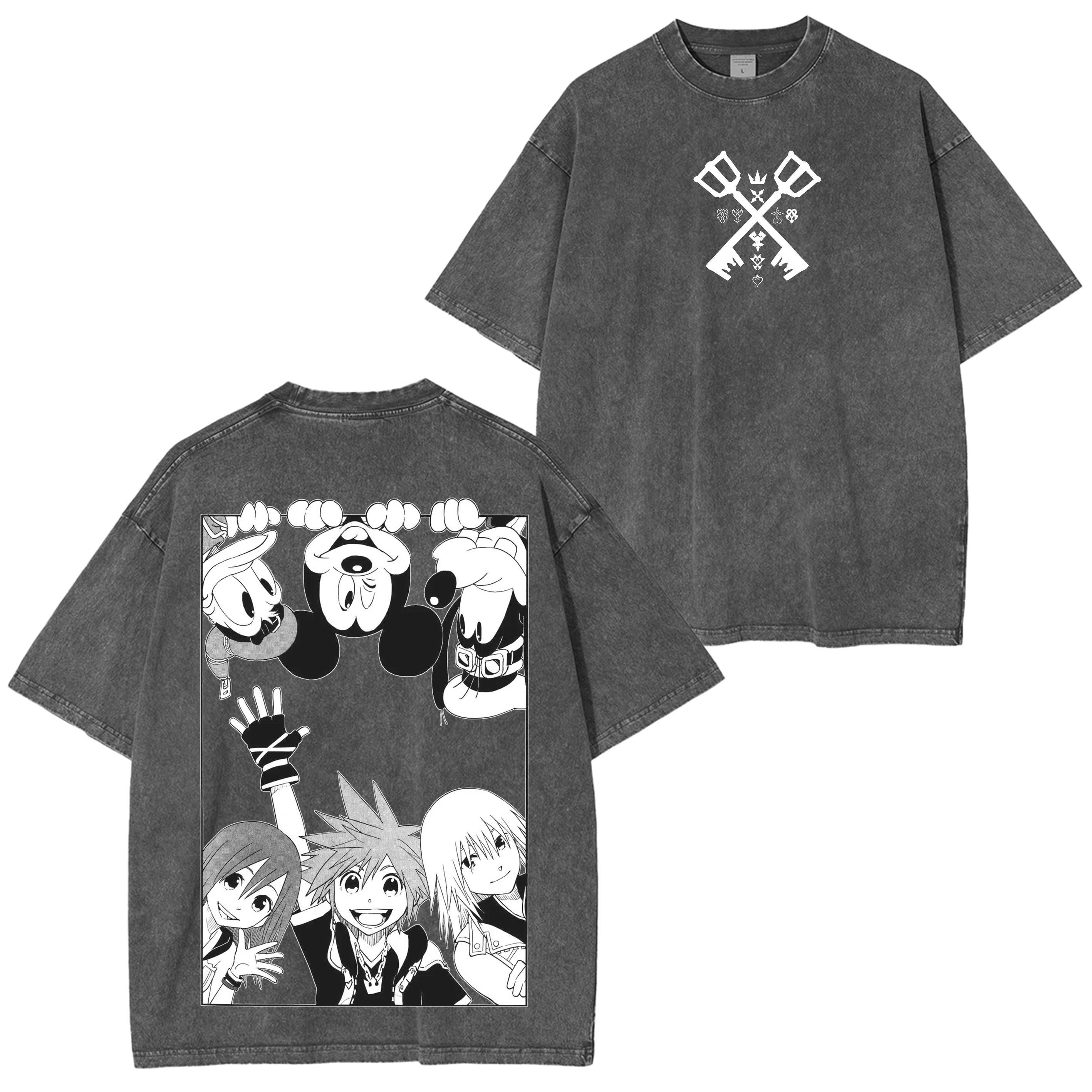 Kingdom Hearts Unisex Washed T-Shirt