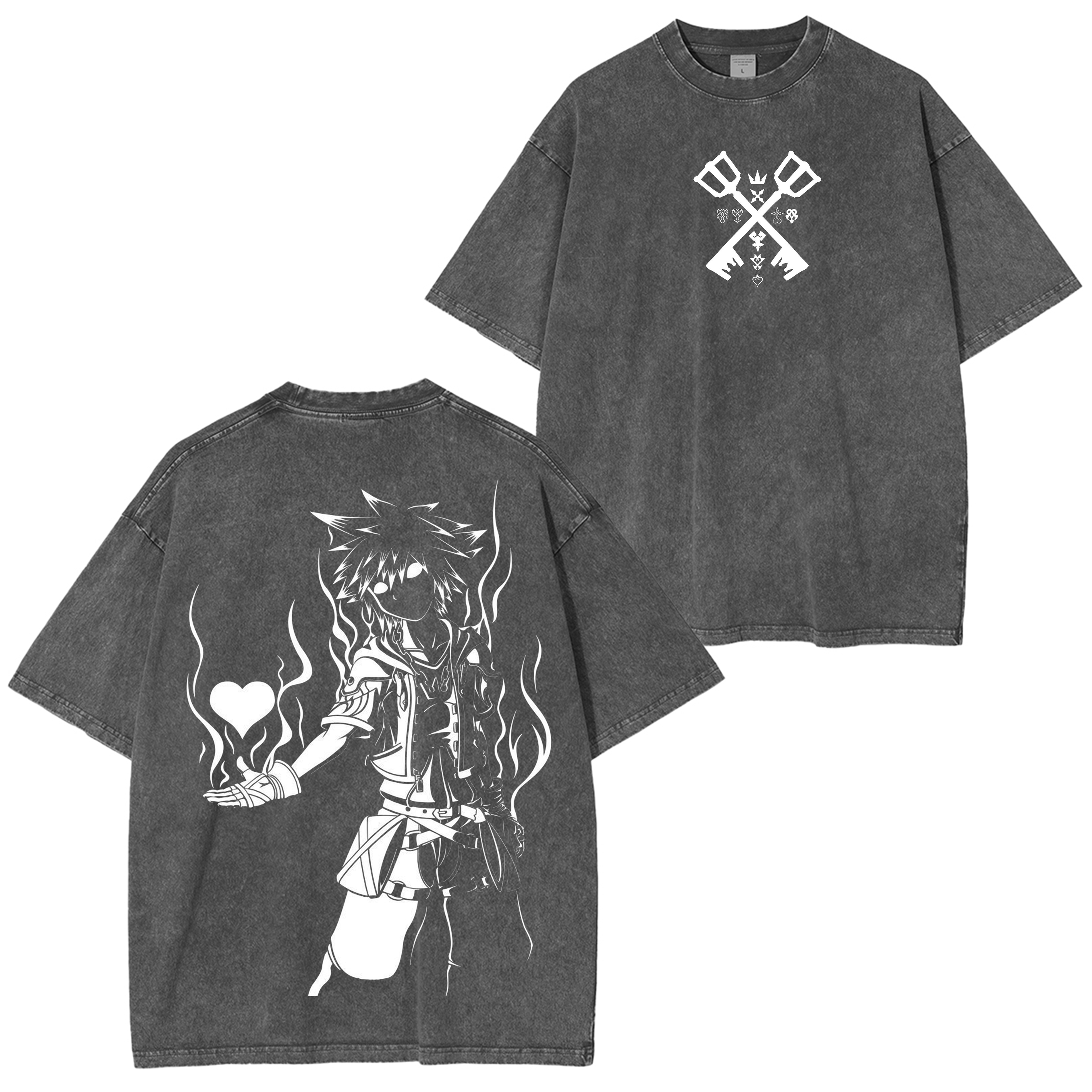 Kingdom Hearts Unisex Washed T-Shirt