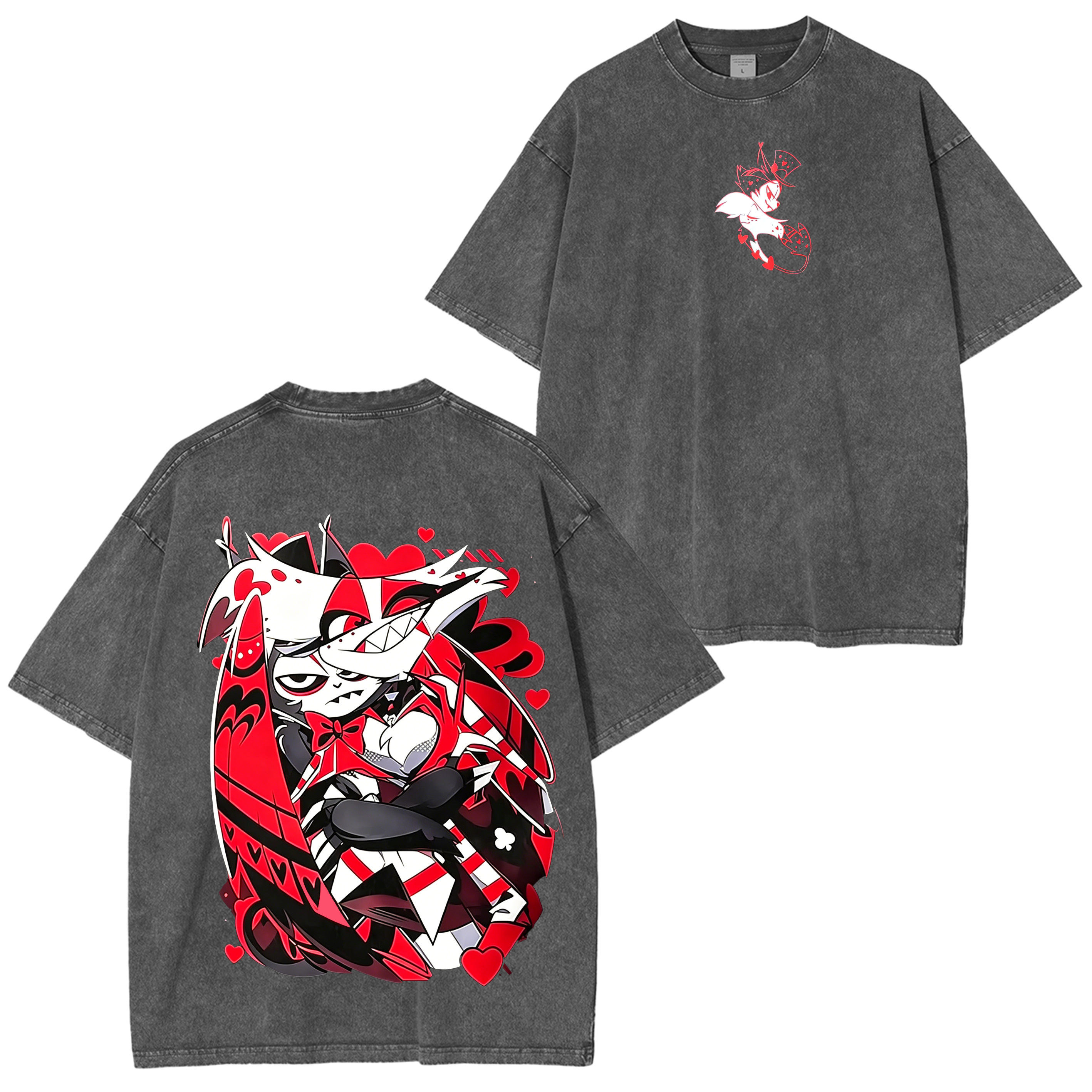 Hazbin Hotel Anime Unisex Washed T-Shirt