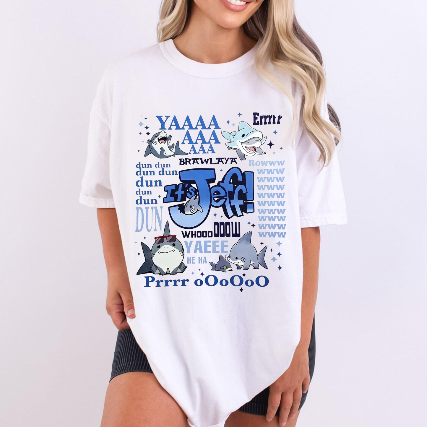 Cute Jeff the Land Shark Oversize Unisex Shirts/Crewneck/Hoodie
