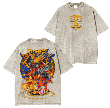 Digimon Adventure anime Unisex Washed T-Shirt