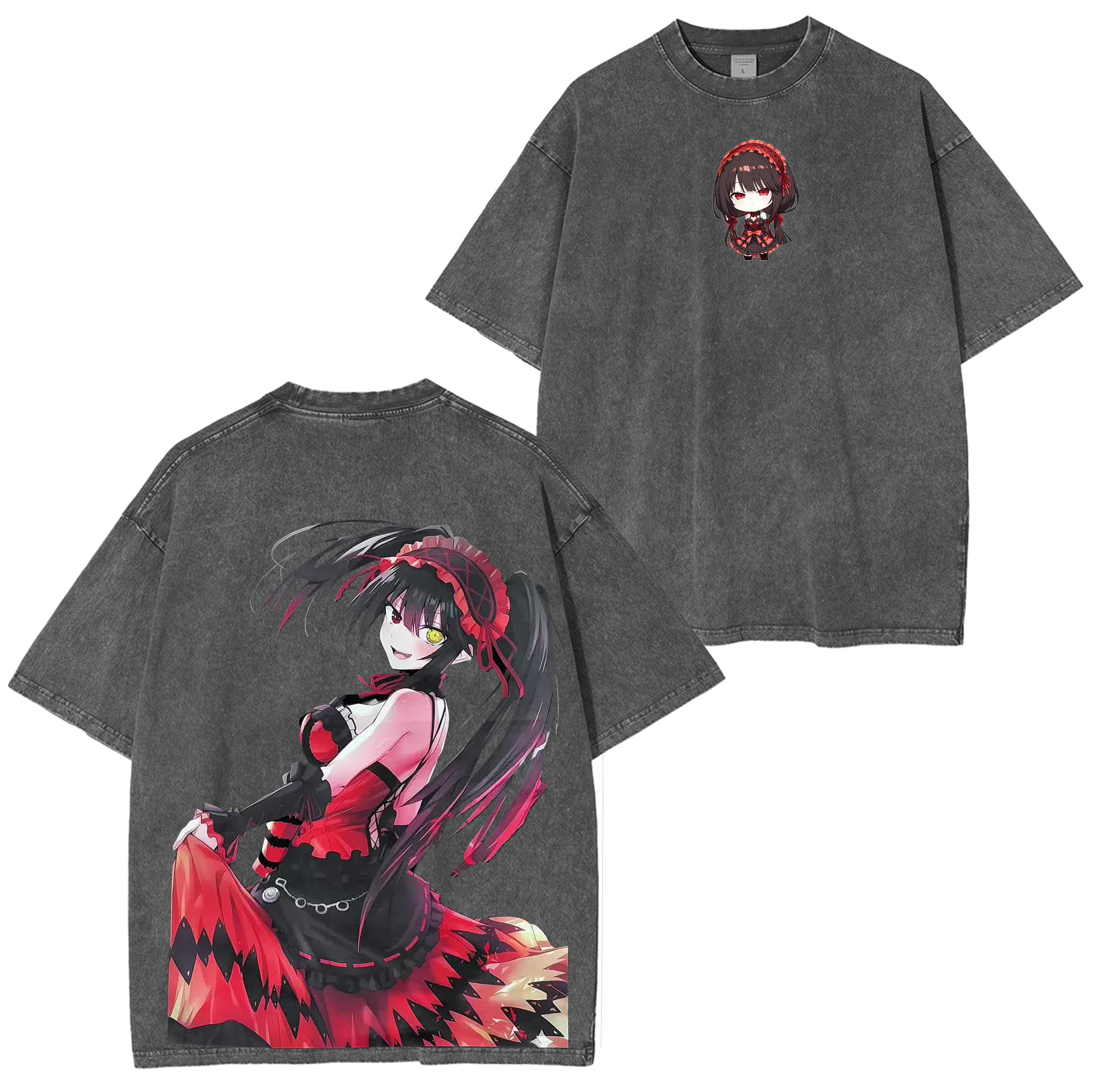 Kurumi Tokisaki Vintage Unisex Washed T-Shirt