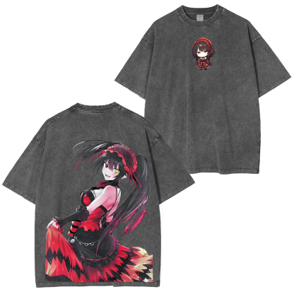 Kurumi Tokisaki Vintage Unisex Washed T-Shirt