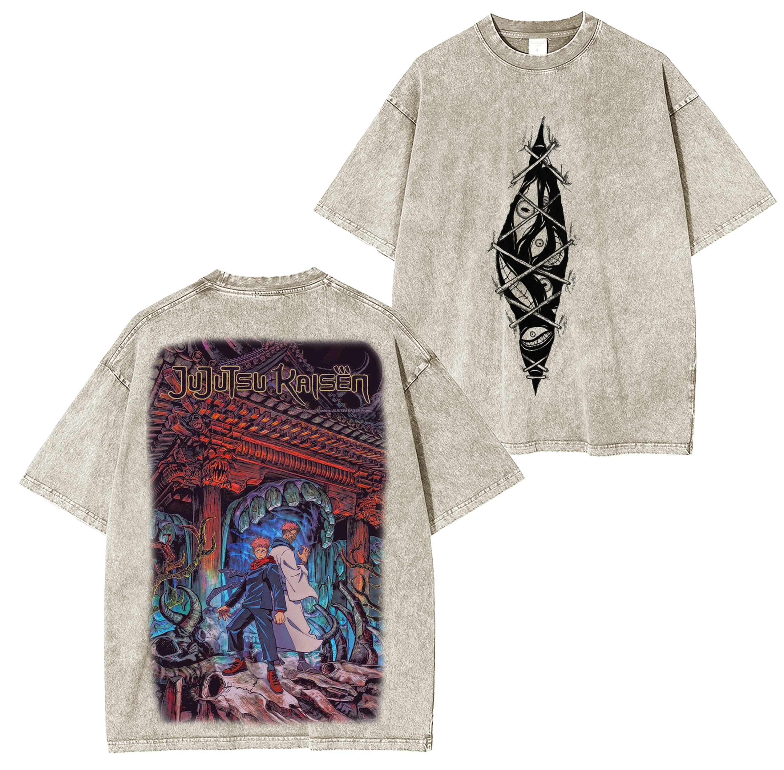 Jujutsu Kaisen Anime  Unisex Washed T-Shirt