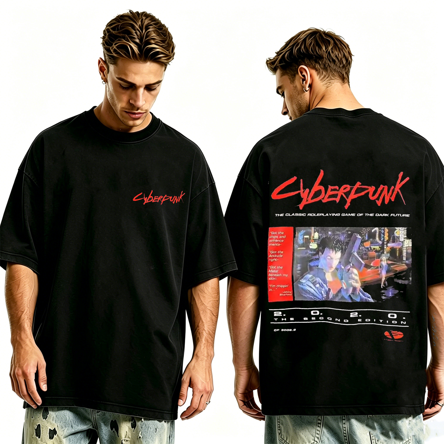 Cyberpunk Unisex Washed T-Shirt