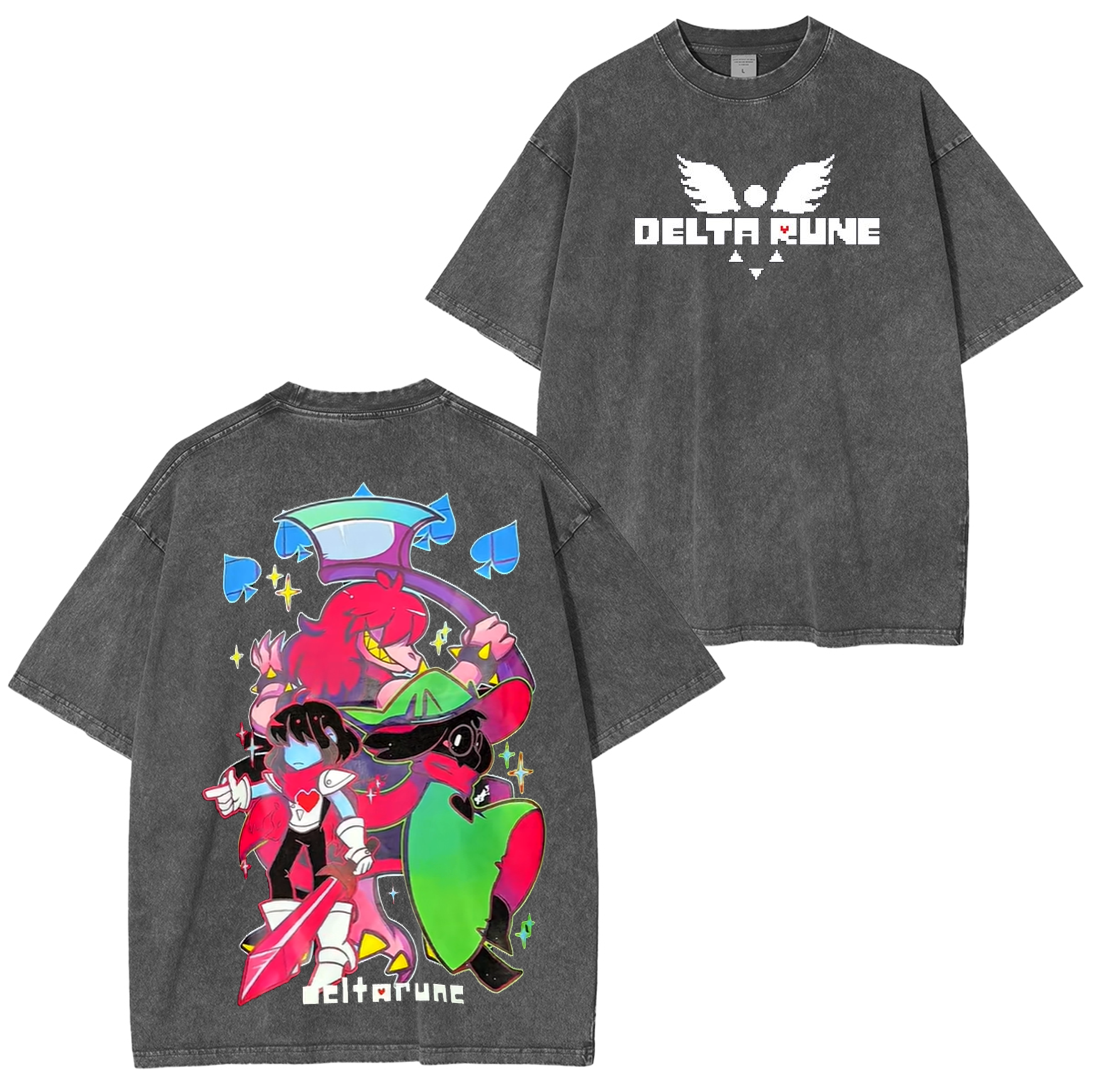 Deltarune Game Graphic Unisex Washed T-Shirt