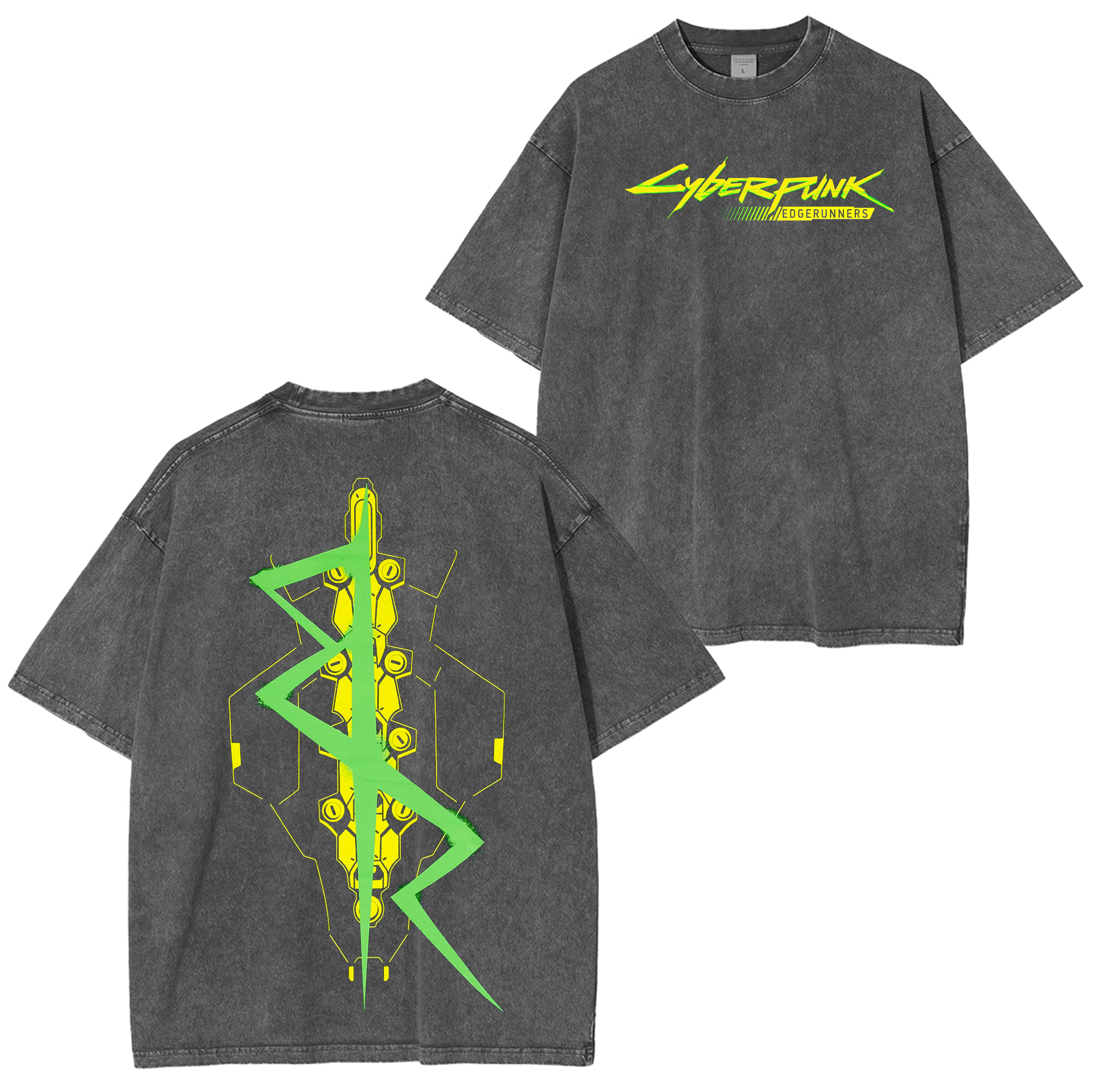 Cyberpunk Edgerunners David inspired Graphic Unisex Washed T-Shirt