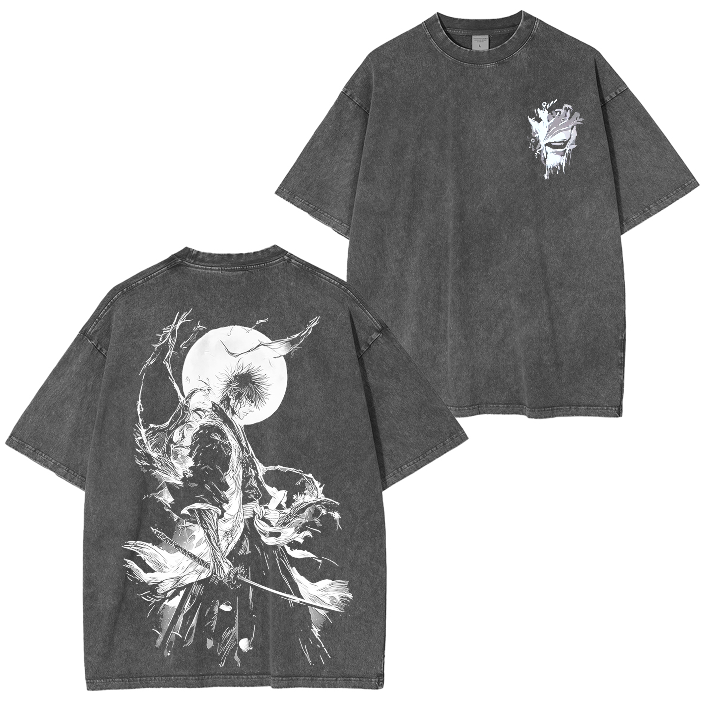 Ichigo Kurosaki Bleach Anime inspired Graphic Unisex Washed T-Shirt