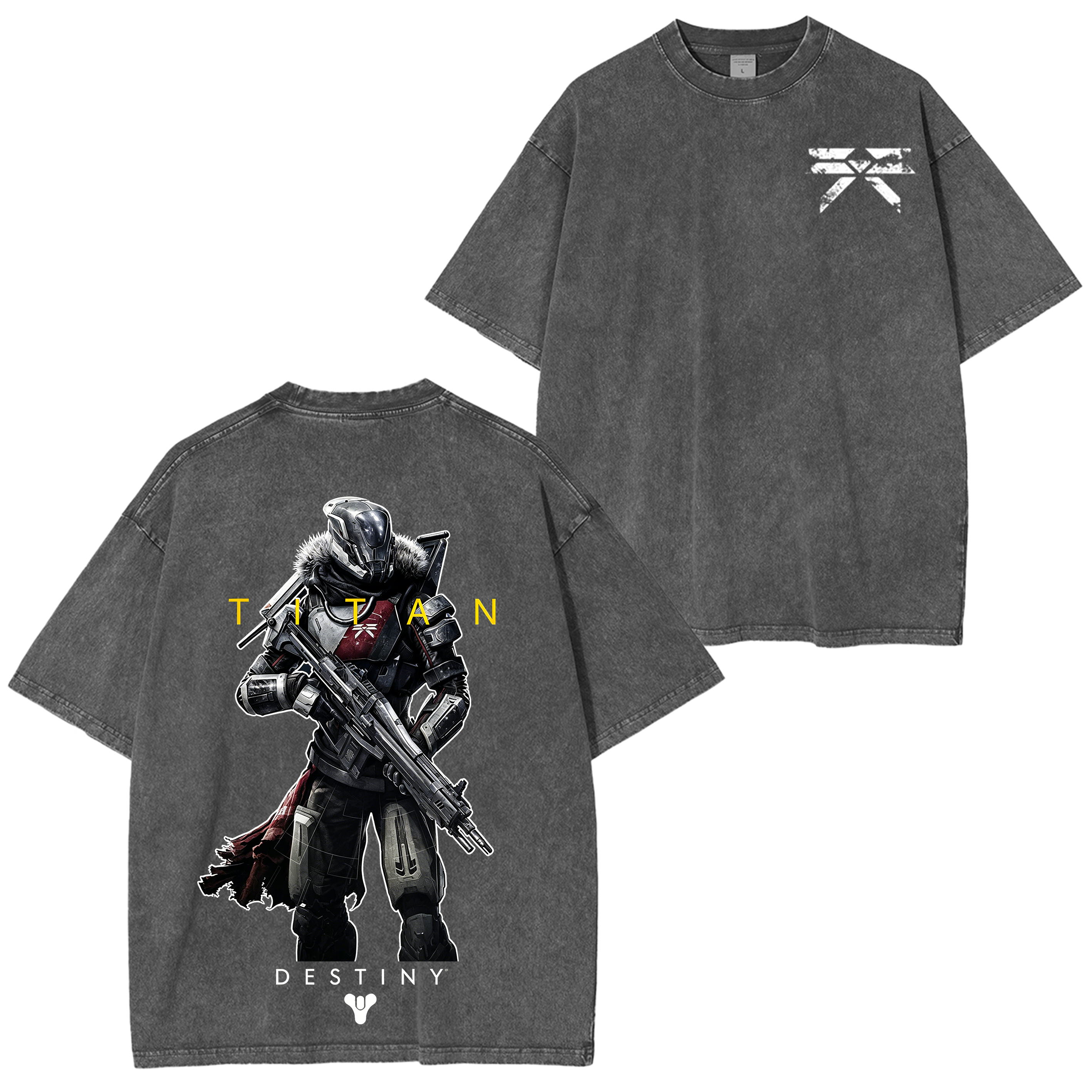 Destiny 2 Titan Game Unisex Washed T-Shirt