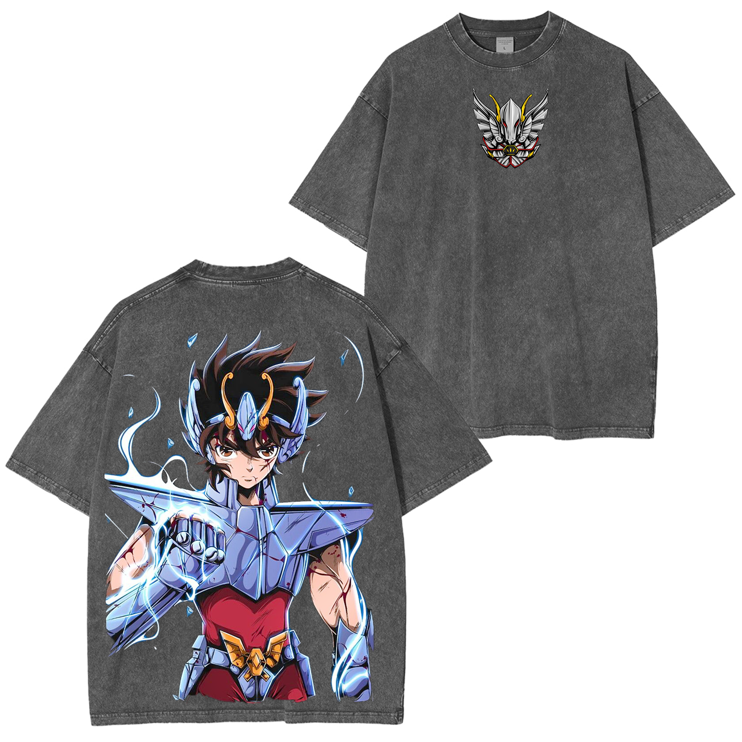 Saint Seiya  Anime Unisex Washed T-Shirt