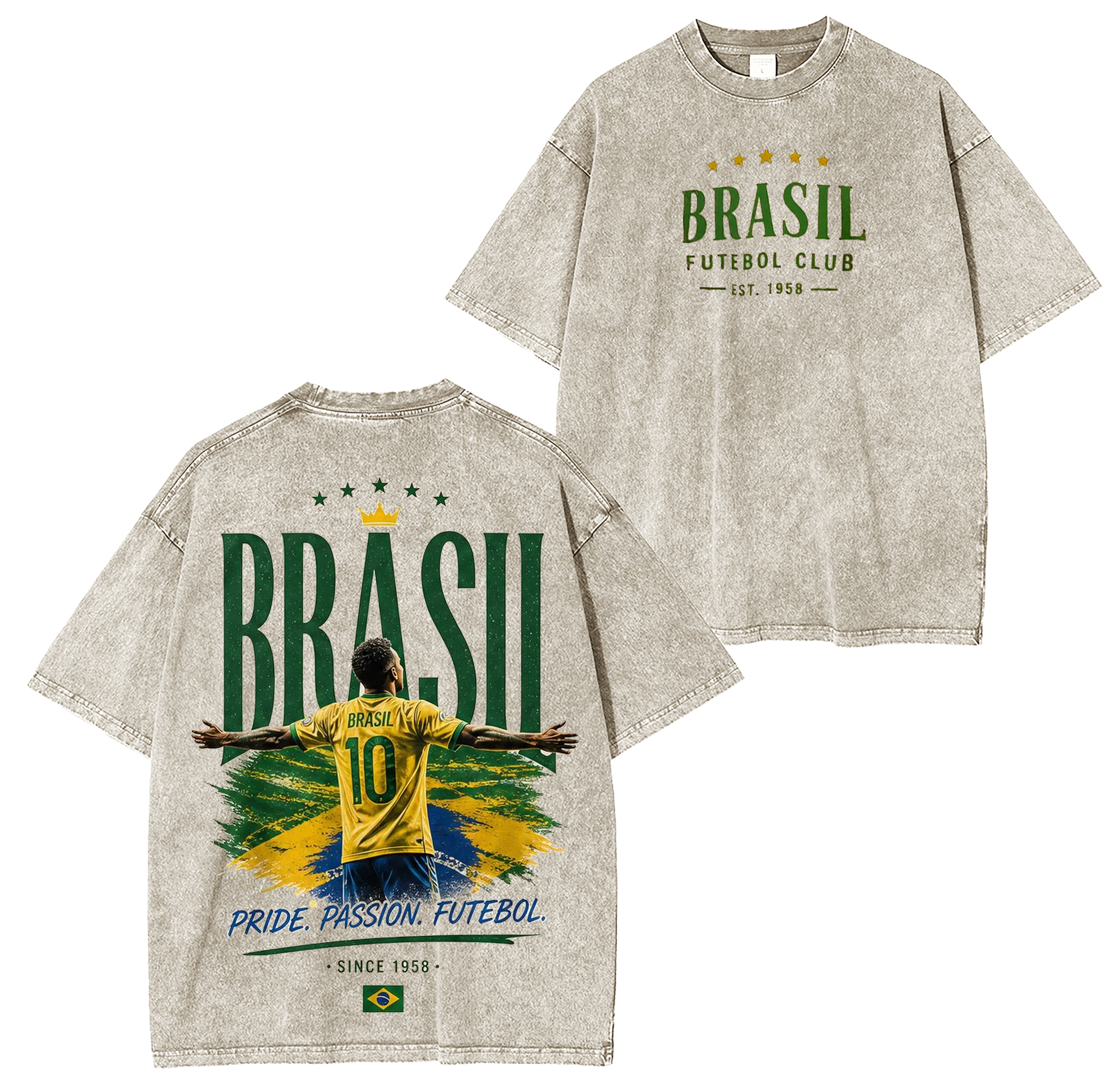 Brazil Soccer,World Cup 2026  Unisex Washed T-Shirt