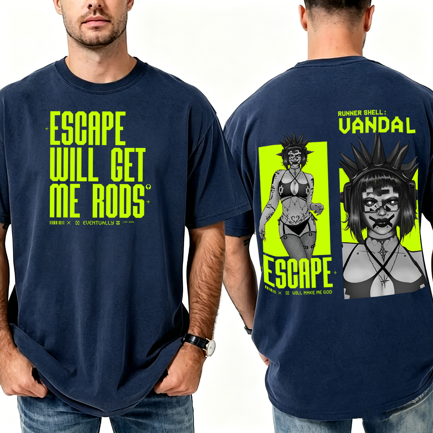 Marathon Escape Will Make Me God Unisex Washed T-Shirt