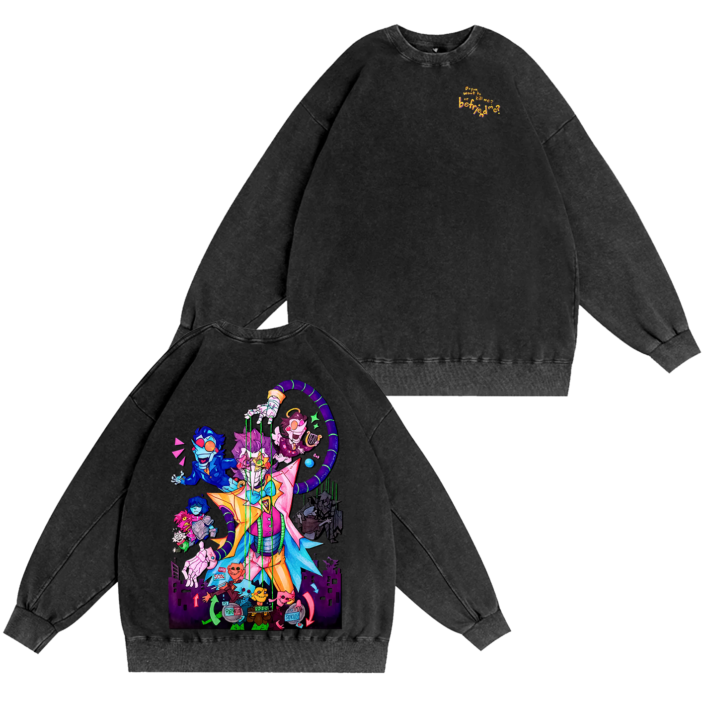 Deltarune Funny Tenna Washed T-shirt/Crewneck/Hoodie