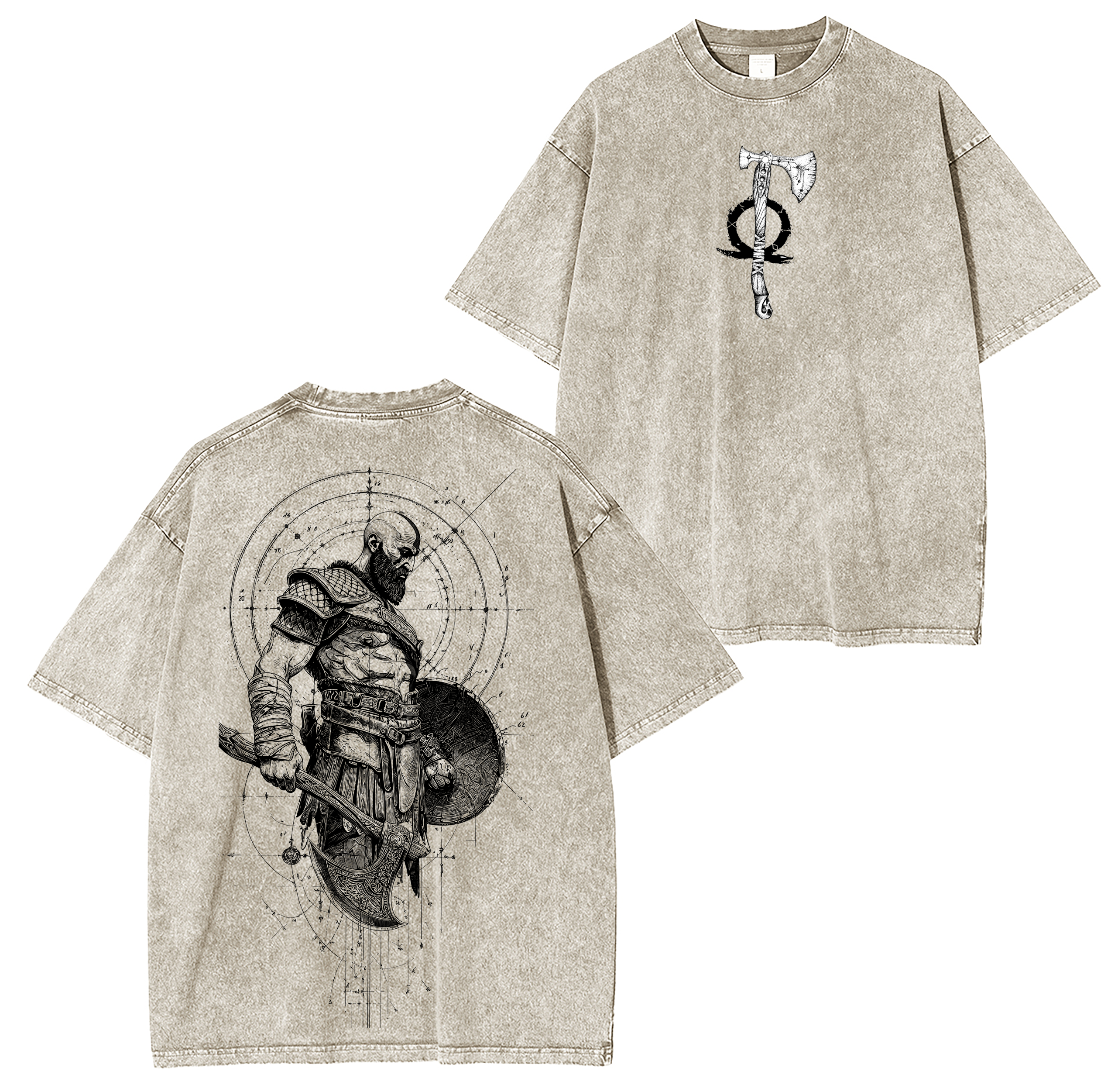Kratos God of War Oversized T-shirt/Crewneck/Hoodie