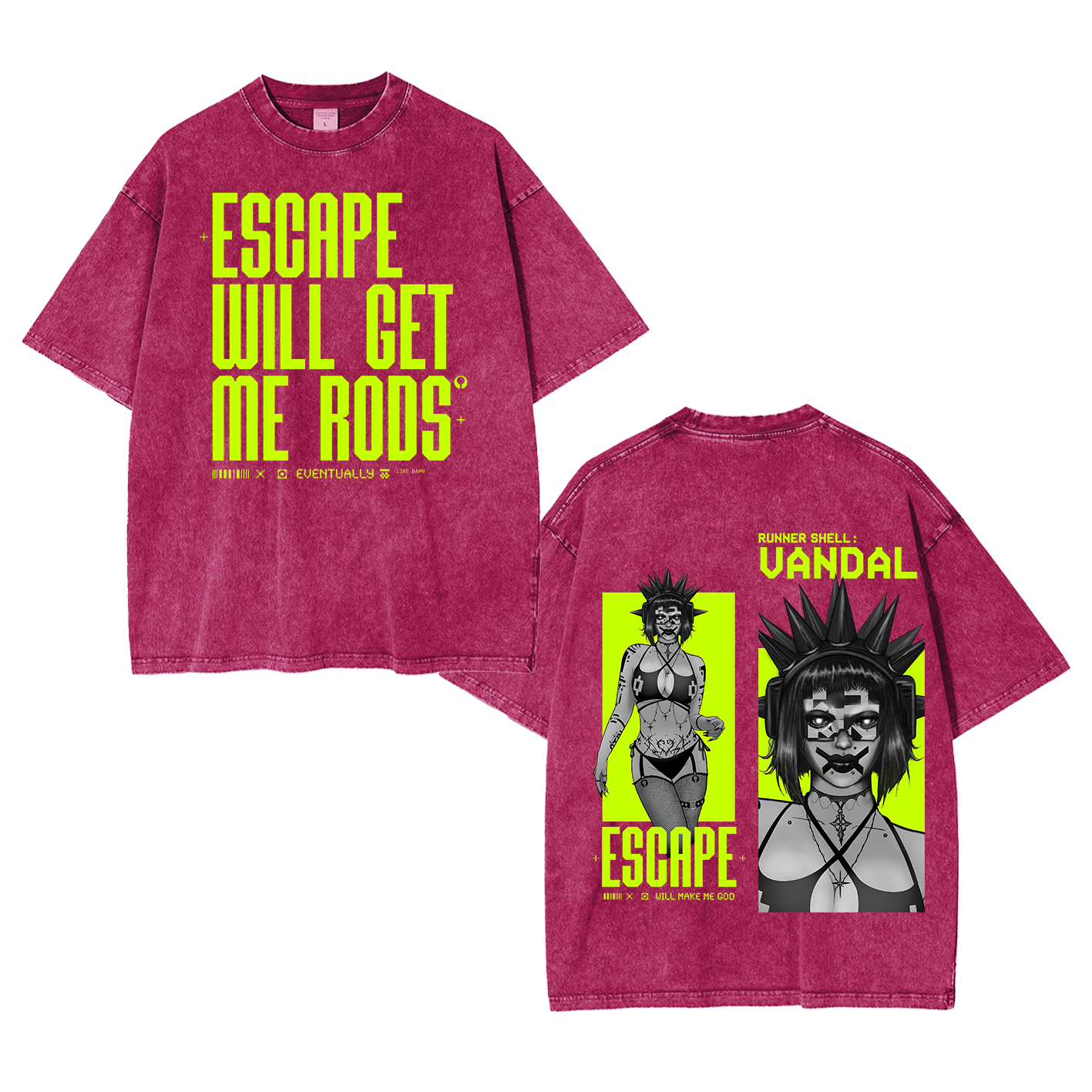 Marathon Escape Will Make Me God Unisex Washed T-Shirt