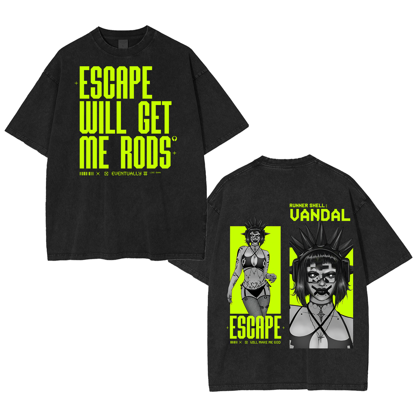 Marathon Escape Will Make Me God Unisex Washed T-Shirt