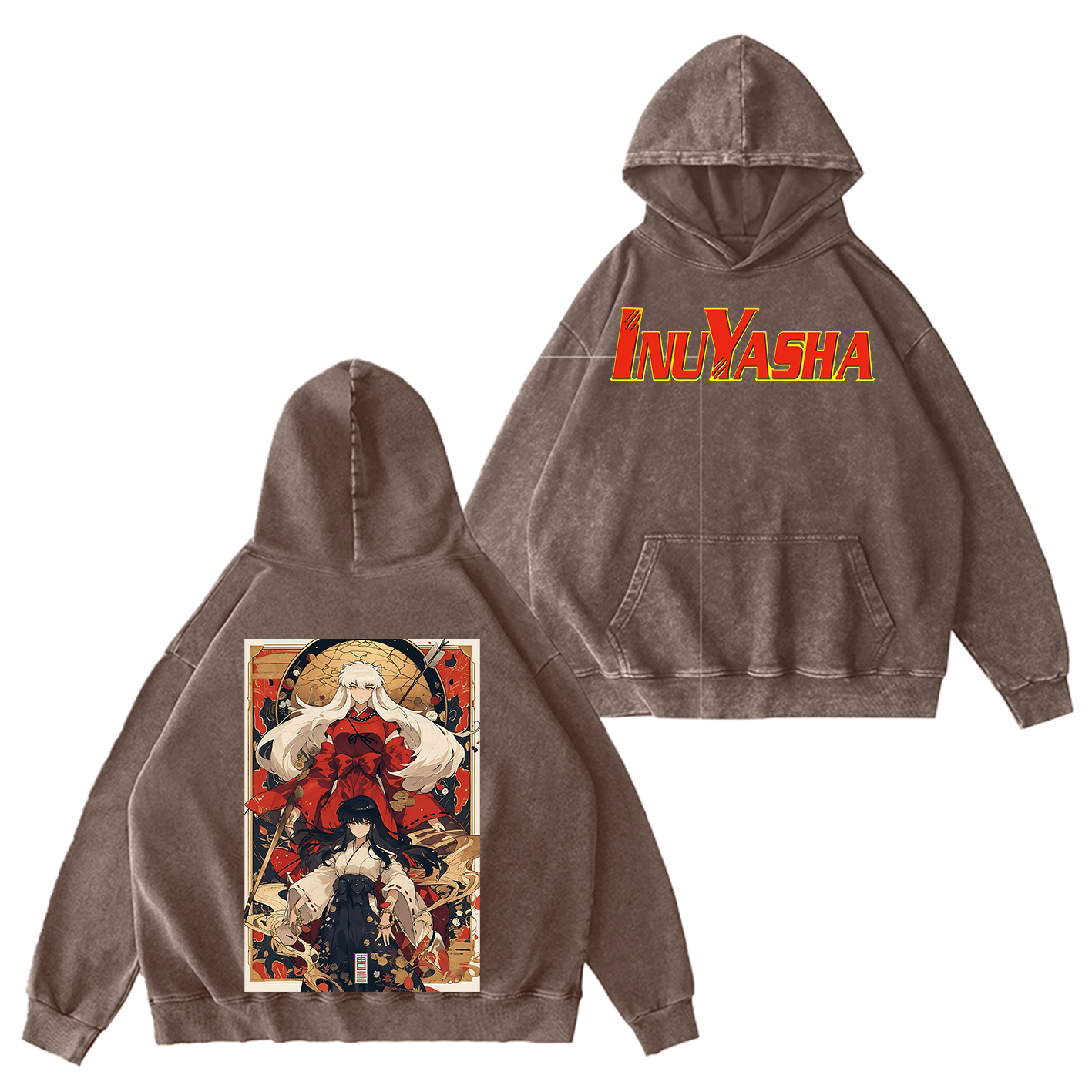 Inuyasha Vintage Unisex  Washed T-Shirt