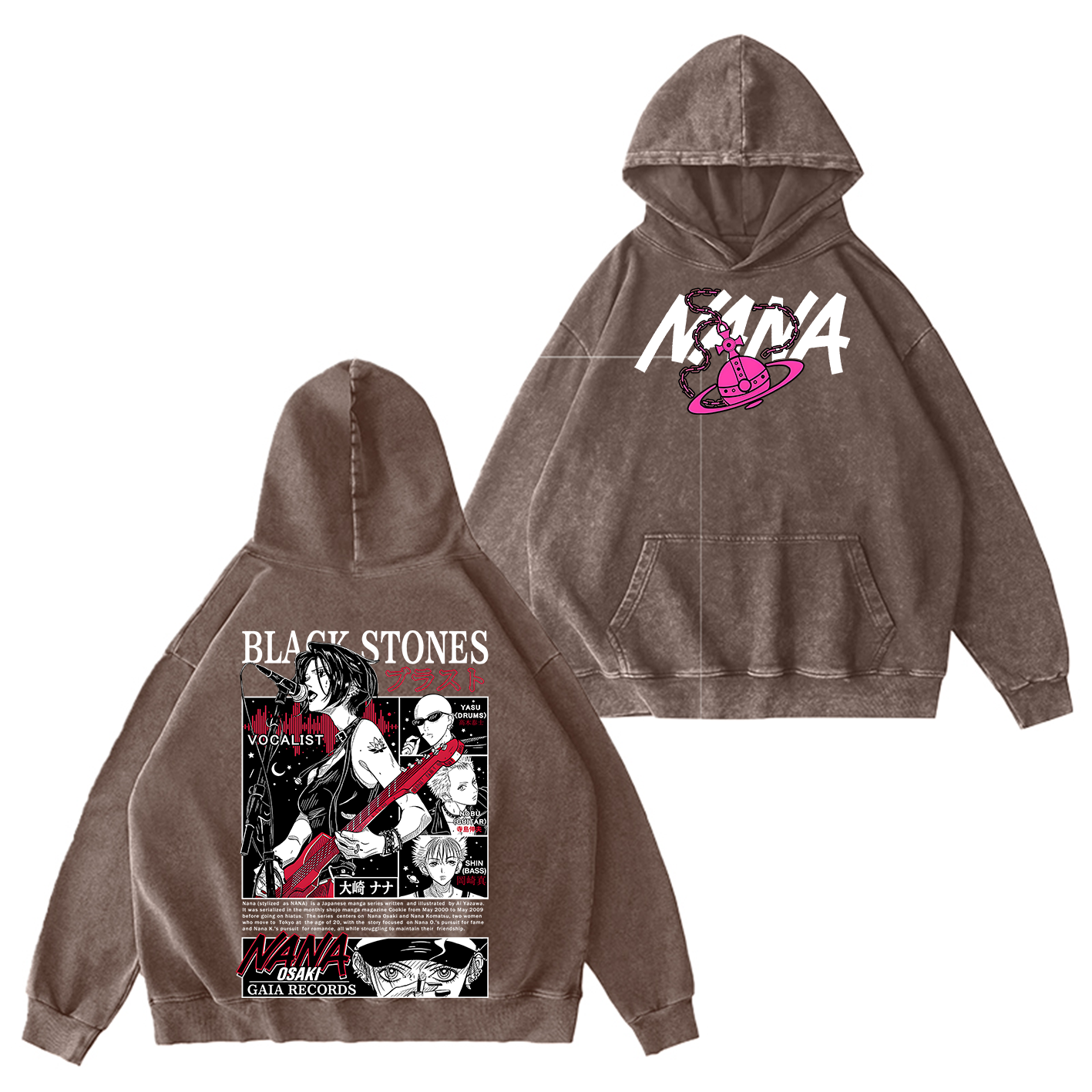 Black Stones Nana Washed T-shirt/Crewneck/Hoodie